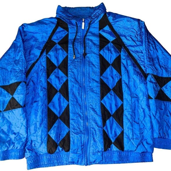 Primary Colorblock Jacket Vintage | Jackets & Coats | Vintage Janeve Colorblock Geometric Nylon ...
